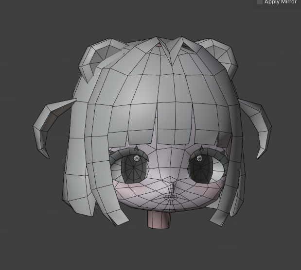 YHWH2007's tweet photo. #blender #b3d
ローポリ髪の毛
ツインテにくまみみってどうなのか
ごちゃごちゃしすぎか　迷走中 https://t.co/Qs48zv3nIU