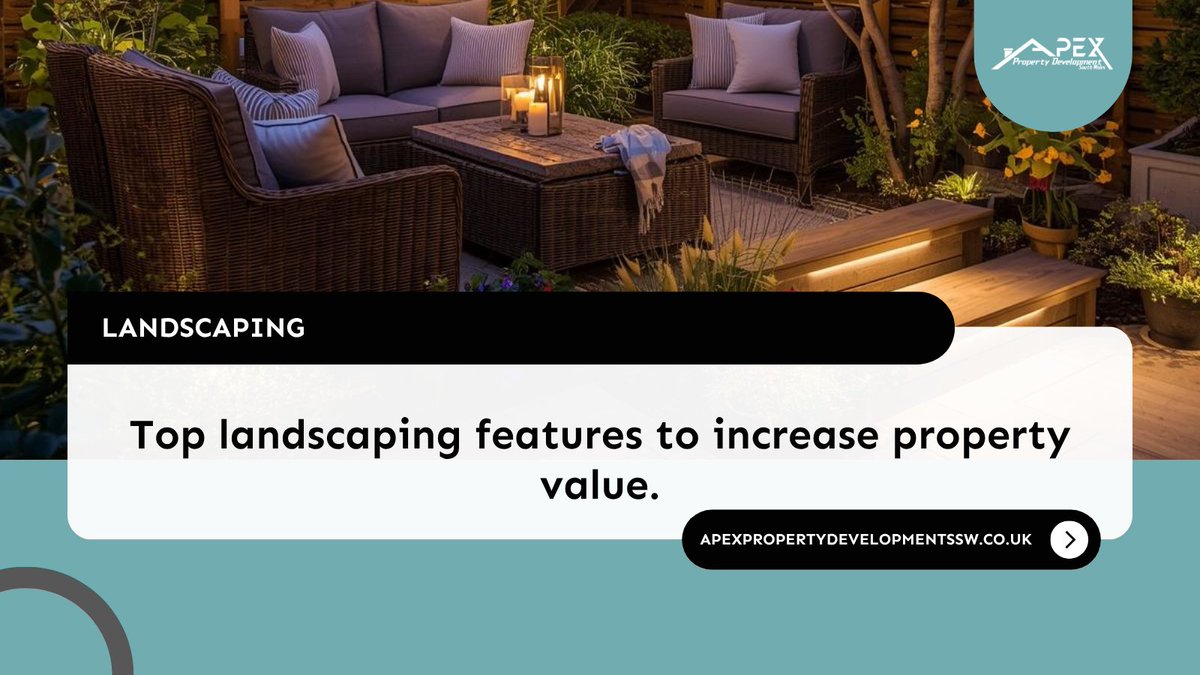 ApexPropertySW's tweet image. At Apex Property Developments #SouthWales, we know first impressions matter! Boost your property’s value with top landscaping features like lush lawns, stylish decking, and outdoor lighting. 🌿 Ready to upgrade your #outdoorspace?  #Landscaping 🏡📈➡️ apexpropertydevelopmentssw.co.uk/contact-us/