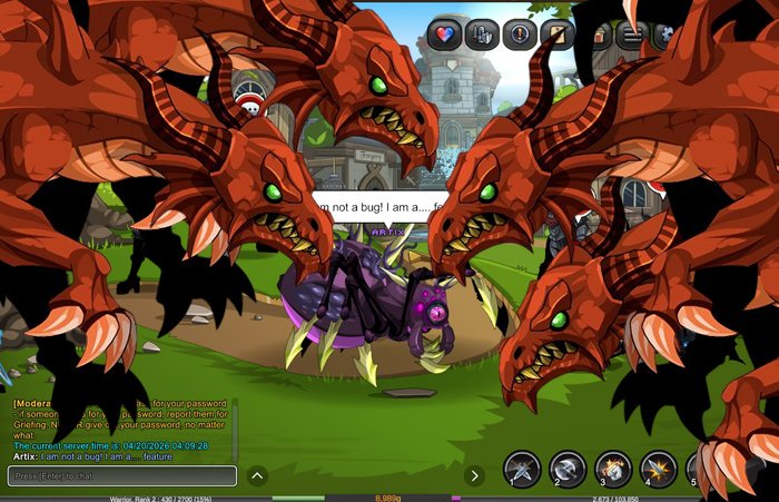 CropsterAQW's tweet image. If turning into a spider is possible, could we become a red dragon too? @ArtixKrieger #aqw #aqwinfinity