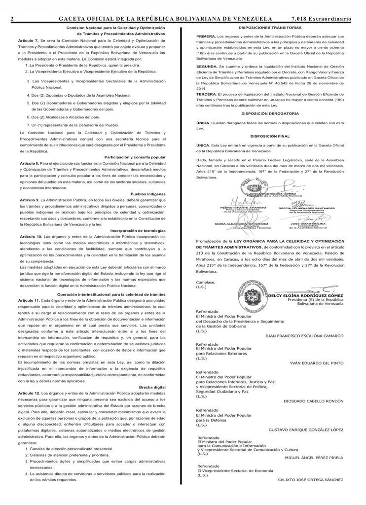 🧾 La Ley Orgánica para la Celeridad y Optimización de Trámites ...