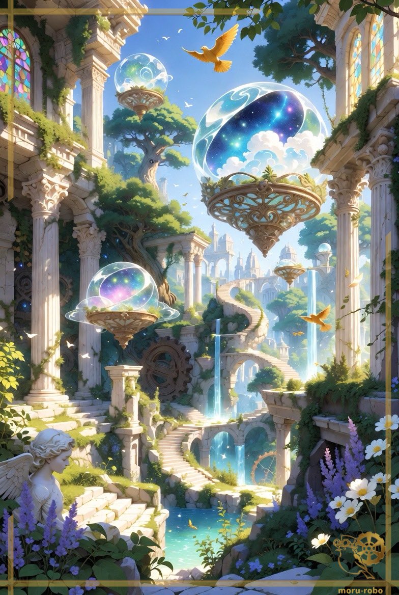 morurobo's tweet image. 想いを形に転送して… #fantasy #ruins