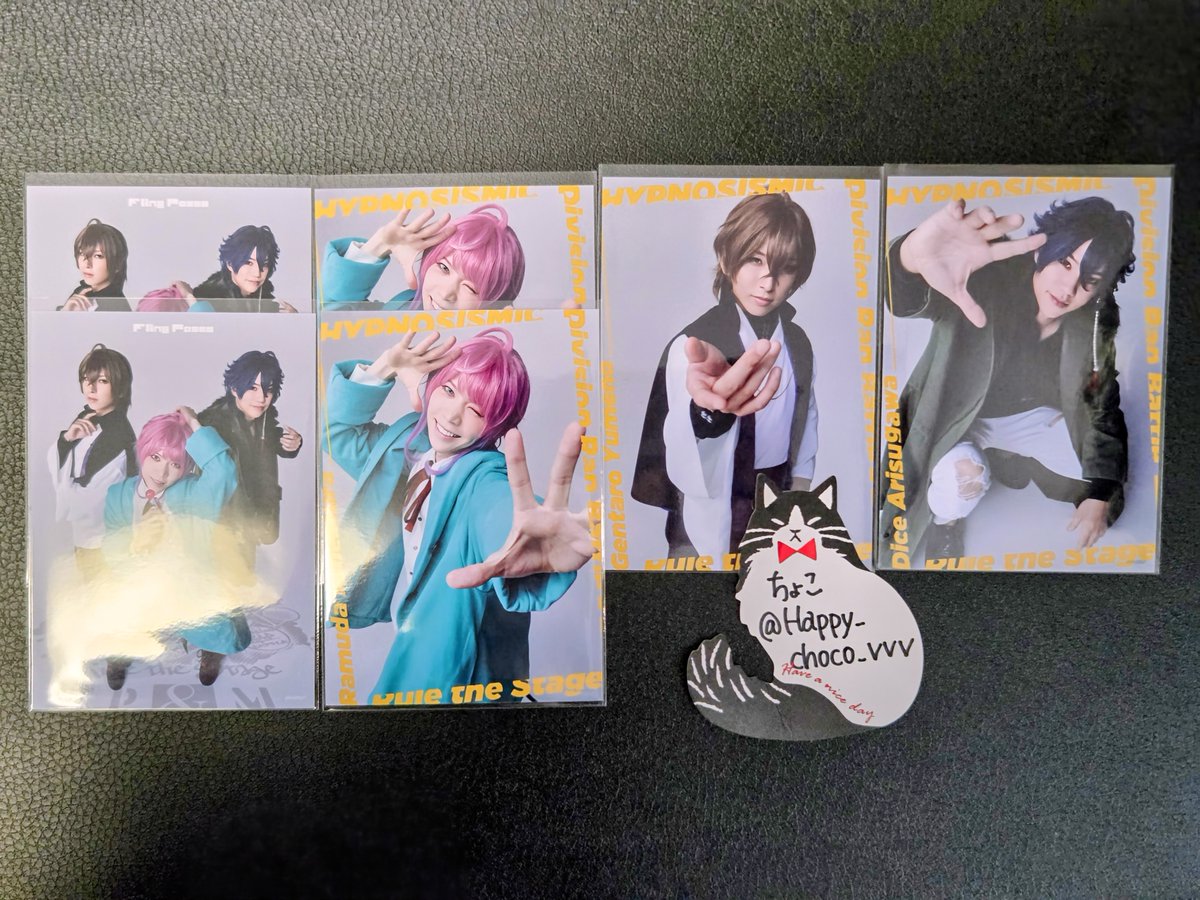 Happy_choco_vvv's tweet photo. 【ヒプステ】ランダムブロマイド 交換 譲渡

《譲》画像参照

《求》
■ランブロ
寂雷 一二三 独歩 谷ケ崎 有馬 燐童 時空院 D4
■譲渡
定価

・交換は直接手渡し、または郵送
・譲渡は直接手渡しのみ対応可能です(固定参照、直近だと4/29)

お気軽にお声掛けください☺ https://t.co/IdlPBGoYTG