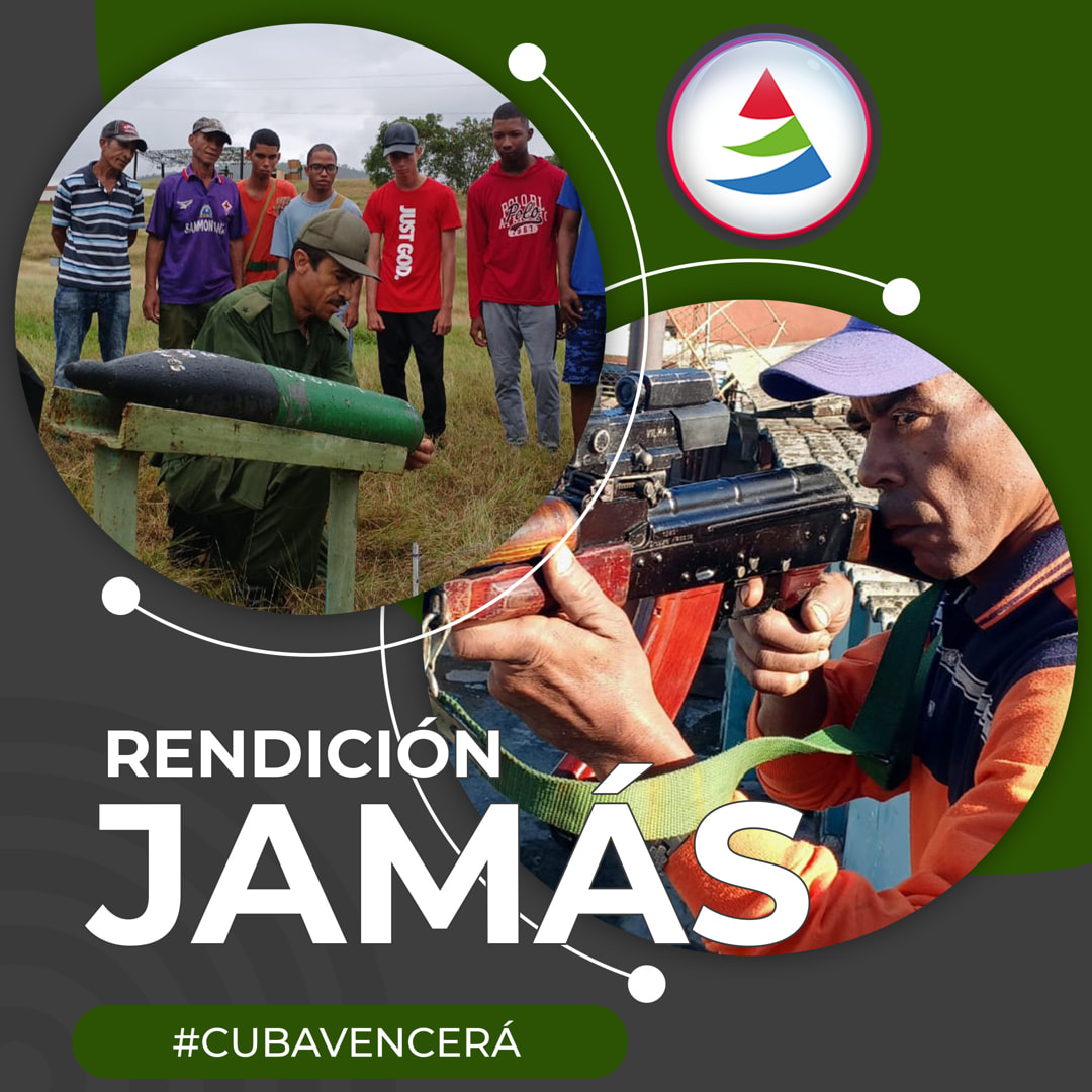 #AquiNoSeRindeNadie
#CubaEstaFirme 
#ALaPatriaSeDefiende