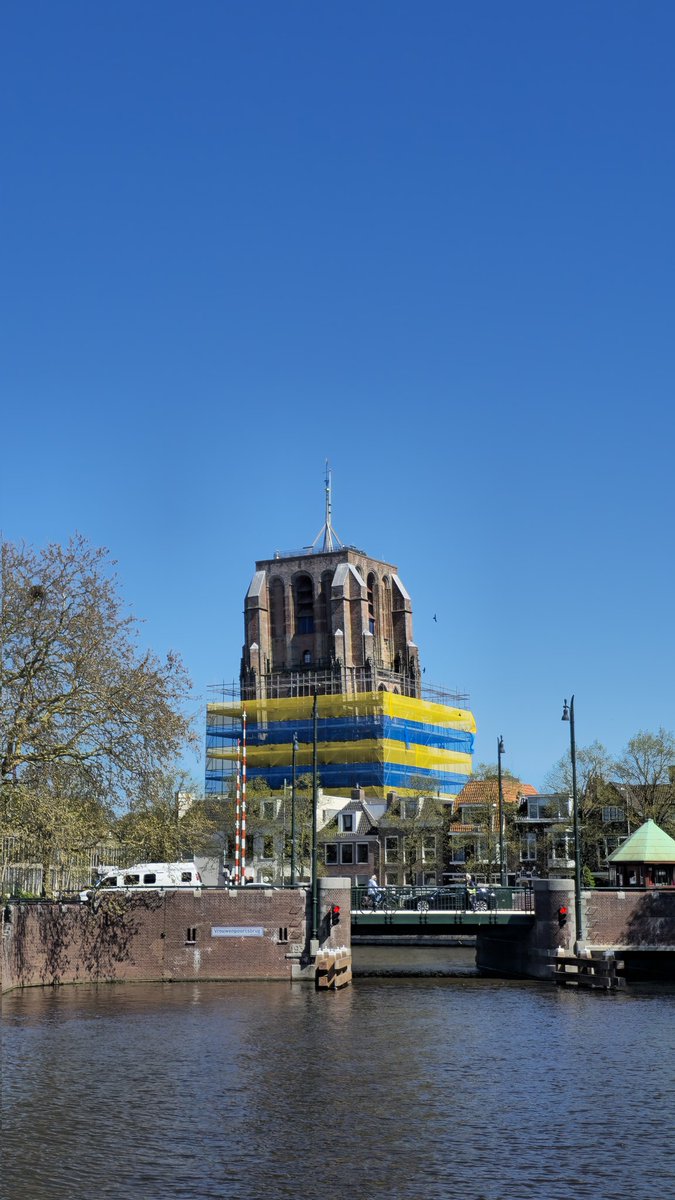 Cambuur huldiging 3mei.
De oldehove wordt alvast gereed gemaakt 💛💙 #Eredivisie  

#Cambuurkomteraan