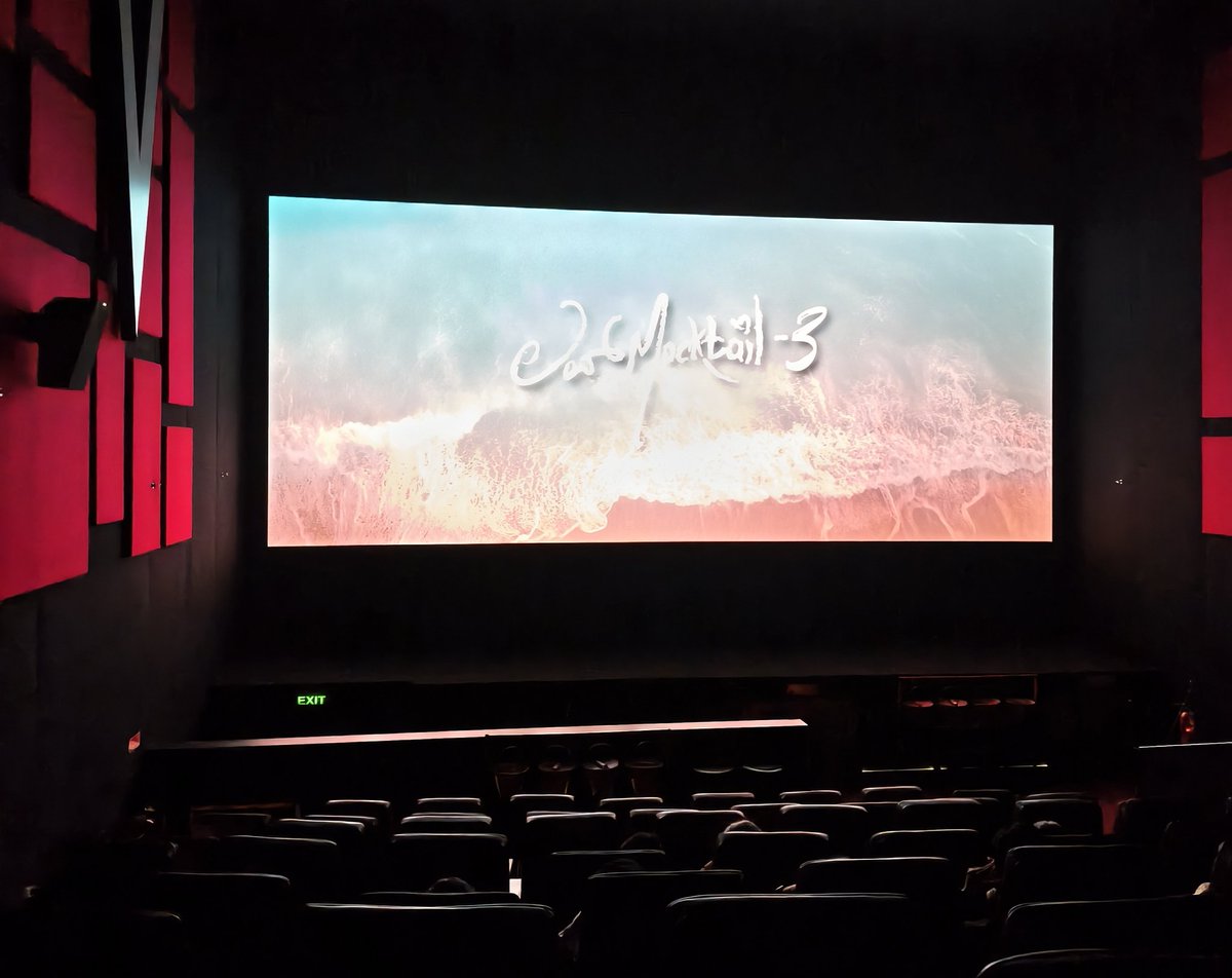 kaapi_kudka's tweet photo. Beautiful movie brother @darlingkrishnaa 
it's over a month now and a multiplex on a weekday afternoon looking good in terms of filling 🔥💯. no doubt you have won and loved by family audience. #LoveMoctail3

Keep making movies for KFI ❤️ https://t.co/xdk16V9SyR