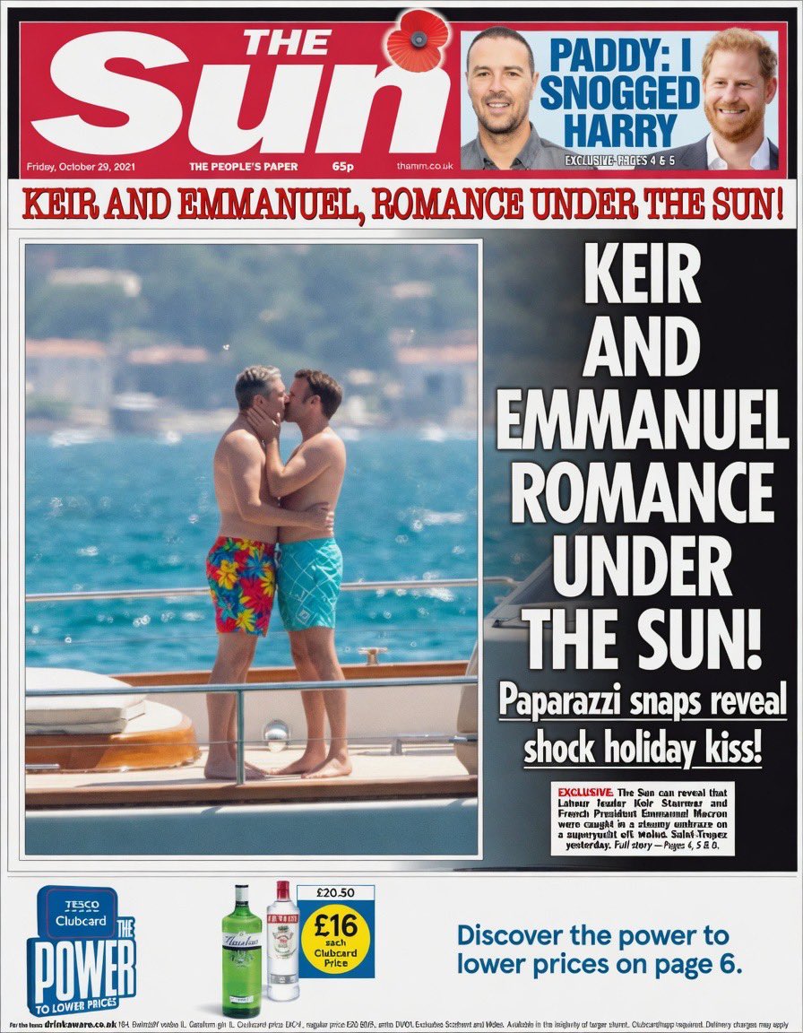 « Keir and Emmanuel , Romance under the sun ! » #TheSun #KeirStarmer #EmmanuelMacron