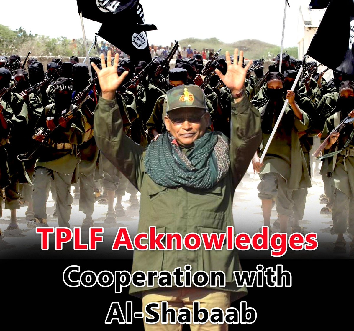 ShagarPost's tweet image. The extremist #TPLF group has exposed itself by revealing its collaboration with #Al-Shabaab, a #terrorist organization classified as level one by its own members in the media. This alarming revelation underscores the urgent need for international scrutiny and action .