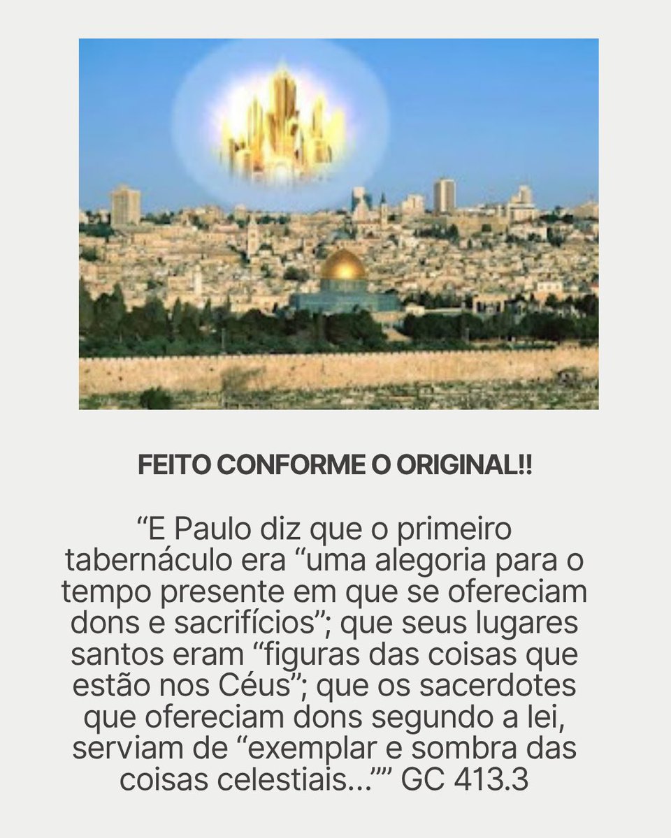 ATÉ O LOCAL SERÁ O MESMO:
2Cr 3:1: "Então Salomão começou a edificar a casa do Senhor em Jerusalém, no monte Moriá, onde o Senhor aparecera a Davi, o seu pai, no lugar que Davi havia preparado na eira de Ornã, o jebuseu."
