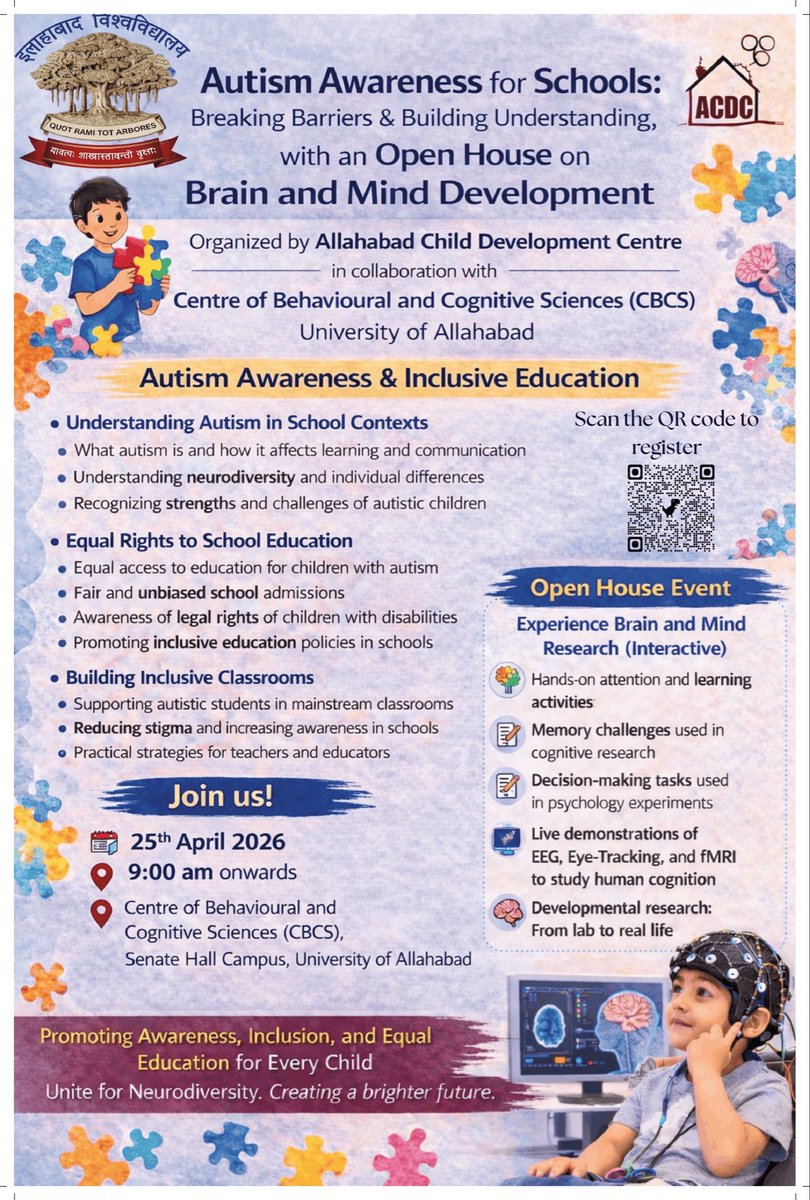 Centre of Behavioural & Cognitive Sciences (CBCS) tweet media
