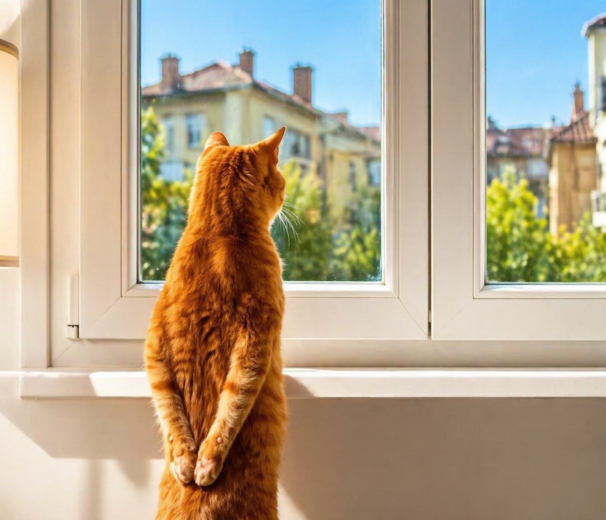 Quand il faisait semblant de réfléchir à sa vie alors qu'il attends juste l'heure de la bouffe