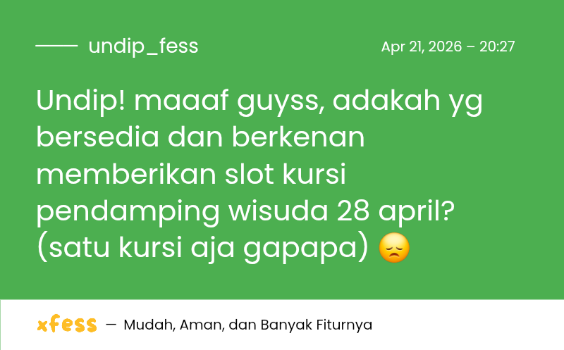 UNDIP MENFESS tweet media