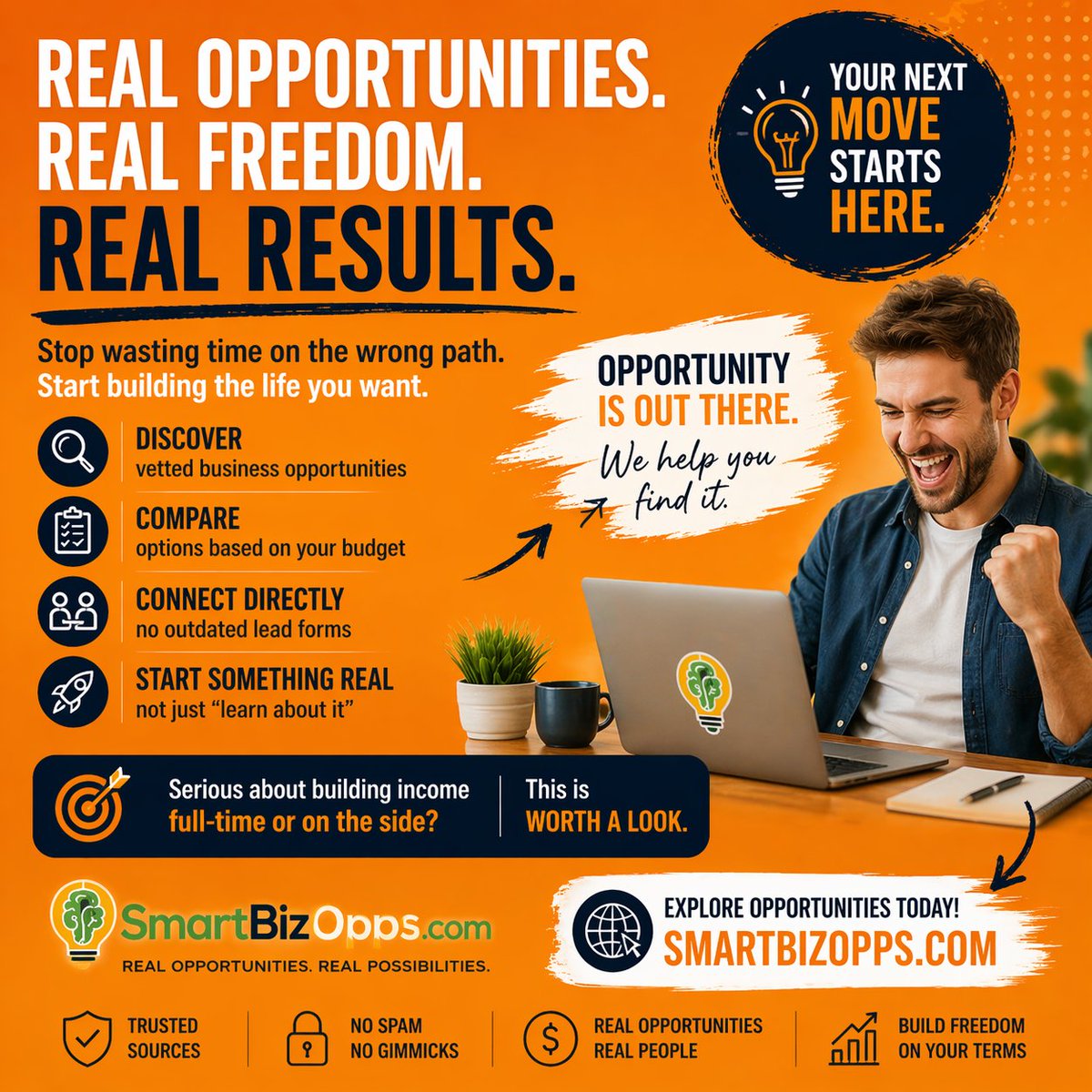 smartbizopps1's tweet image. If you’re serious about building income, full-time or on the side, this is worth a look. 🔗 SmartBizOpps.com 

Your next move might already be waiting. 

#Entrepreneur 
#businessopportunities 
#sidehustle
#makemoneyonlinenow 
#startuplife 
#financialfreedom
