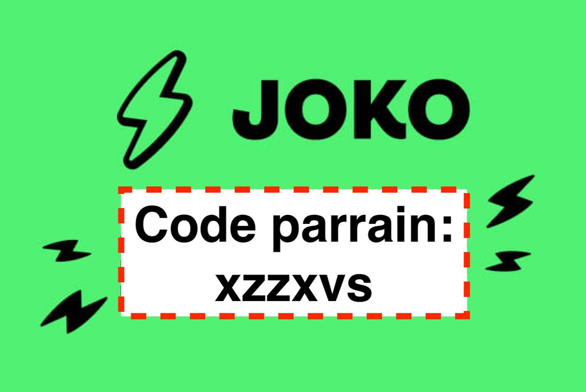 hazo_fr's tweet image. 🟩 JOKO code de parrainage →  xzzxvs

5€ offerts à l'inscription sur l'application de cashback JOKO avec ce code de parrainage : xzzxvs

#joko #cashback #coupon #promo #parrainage #bonplan #refer #referral