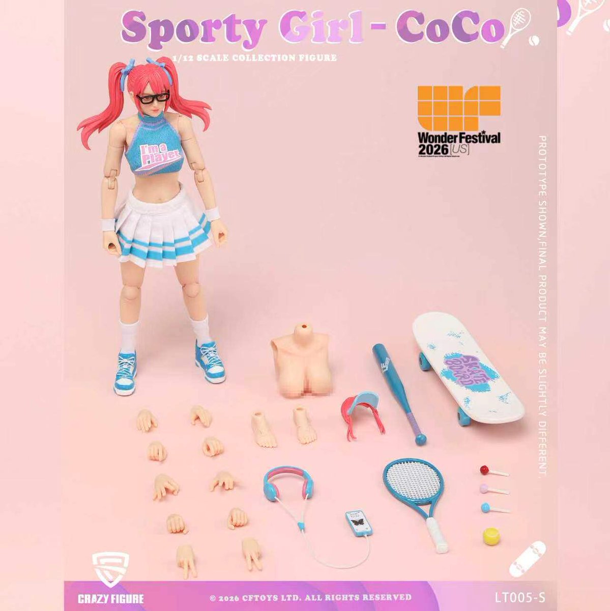 DewToyStore's tweet image. ⭐ [𝗣𝗿𝗲-𝗼𝗿𝗱𝗲𝗿] Crazy Figure CFToys 1/12 Scale Action Figure - Sporty Girl Yoyo (Wonderfest'26 WF26 Exclusive Ver.) ⭐️

ohmyprimus.com/czfsgyoyw26.ht…

#ohmyprimus #dewtoystore #actionfigures #actionfigure #cftoys #crazyfigure #sportygirlyoyo #wonderfest26
