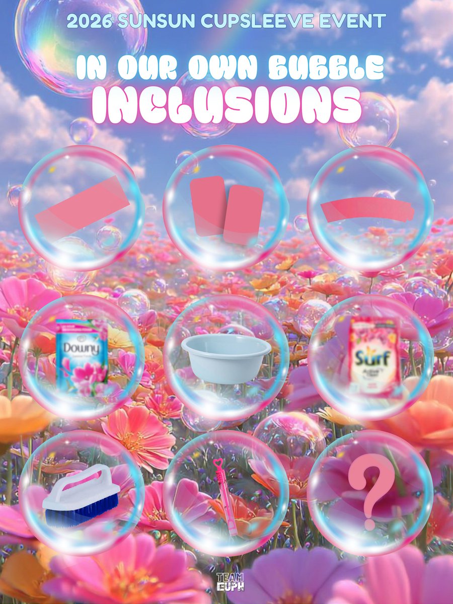 en_updatesph's tweet image. "Matutuwa sakin si Mama pag-uwi” Energy 😭

IN OUR OWN BUBBLE
SUNSUN CUPSLEEVE EVENT

📍 DAE BEAUTY CAFE, Pasay
🗓 May 24, 2026 | 2PM
Register now: 
forms.gle/QZQdRCpmuEN9KC…

VV LIMITED SLOTS only 😗🫶

#SUNSUN #SUNOO #SUNGHOON #CUPSLEEVEEVENT #InOurOwnBubble #TEAMEUPH
