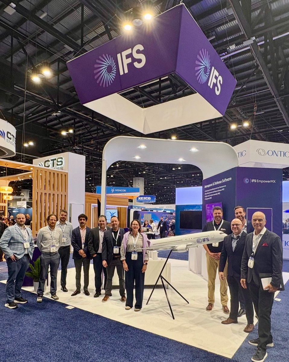 IFS_AD's tweet photo. Day 1 at #MROAM. Maintenance teams aren’t short on data—they’re buried in complexity. Join us today at 10:30am at the Tech Hub Stage to hear Rob Mather and Chris Morton discuss how AI is reshaping MRO execution. Find us afterwards at Booth #2900. https://t.co/ycG4yQVCAY