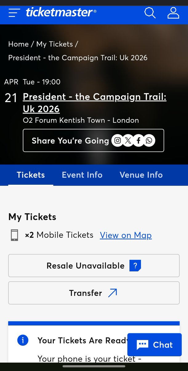 alex7t4's tweet image. 2x tickets to president London tonight £50 ea ONO ! #PRESIDENT   #tickets #london #presidentband