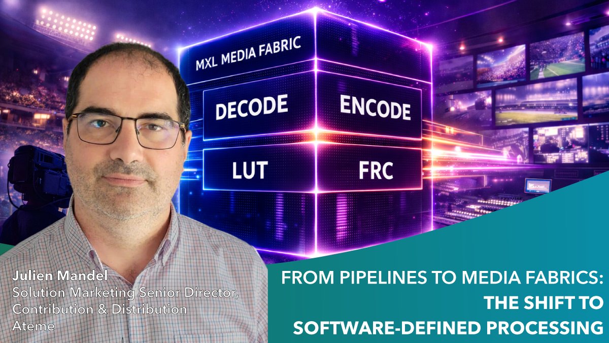ateme_x's tweet image. From fixed pipelines to software-native media fabrics 🚀 How shared memory + low-latency async transfer make media workflows more efficient,  and free CPU where it matters ⚙️

bit.ly/4tuoPpm

#MediaProcessing #Interoperability #LiveProduction #MXL