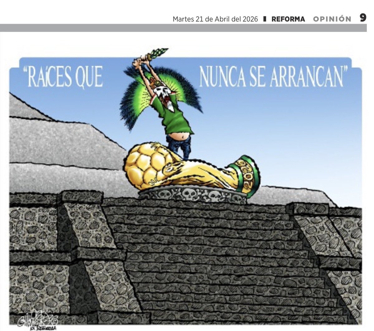 JLozanoA's tweet image. Brutal @CartonCalderon en @Reforma 

#Teotihuacán