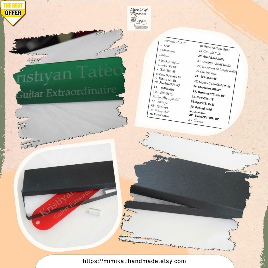 KatiHandmade's tweet image. Elevate your workspace with our Custom Engraved Translucent Acrylic Desk Name Plate for just £15.25. Make your name stand out! #DeskAccessories #PersonalizedGifts

Shop Now etsy.com/listing/835634…