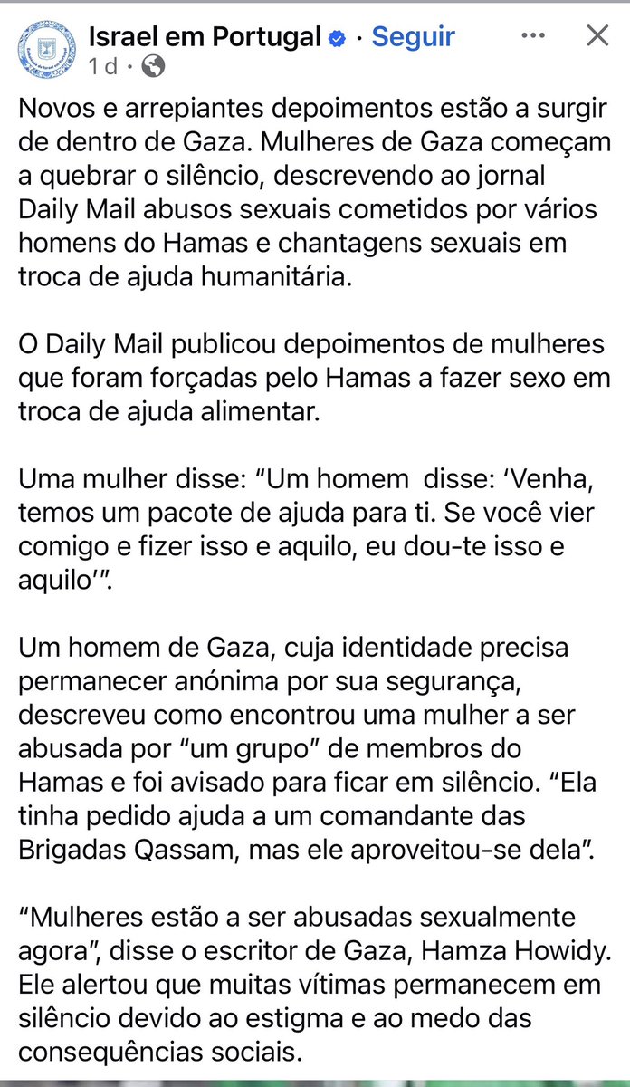 Há que apoie Israel! São tão genocidas qto!