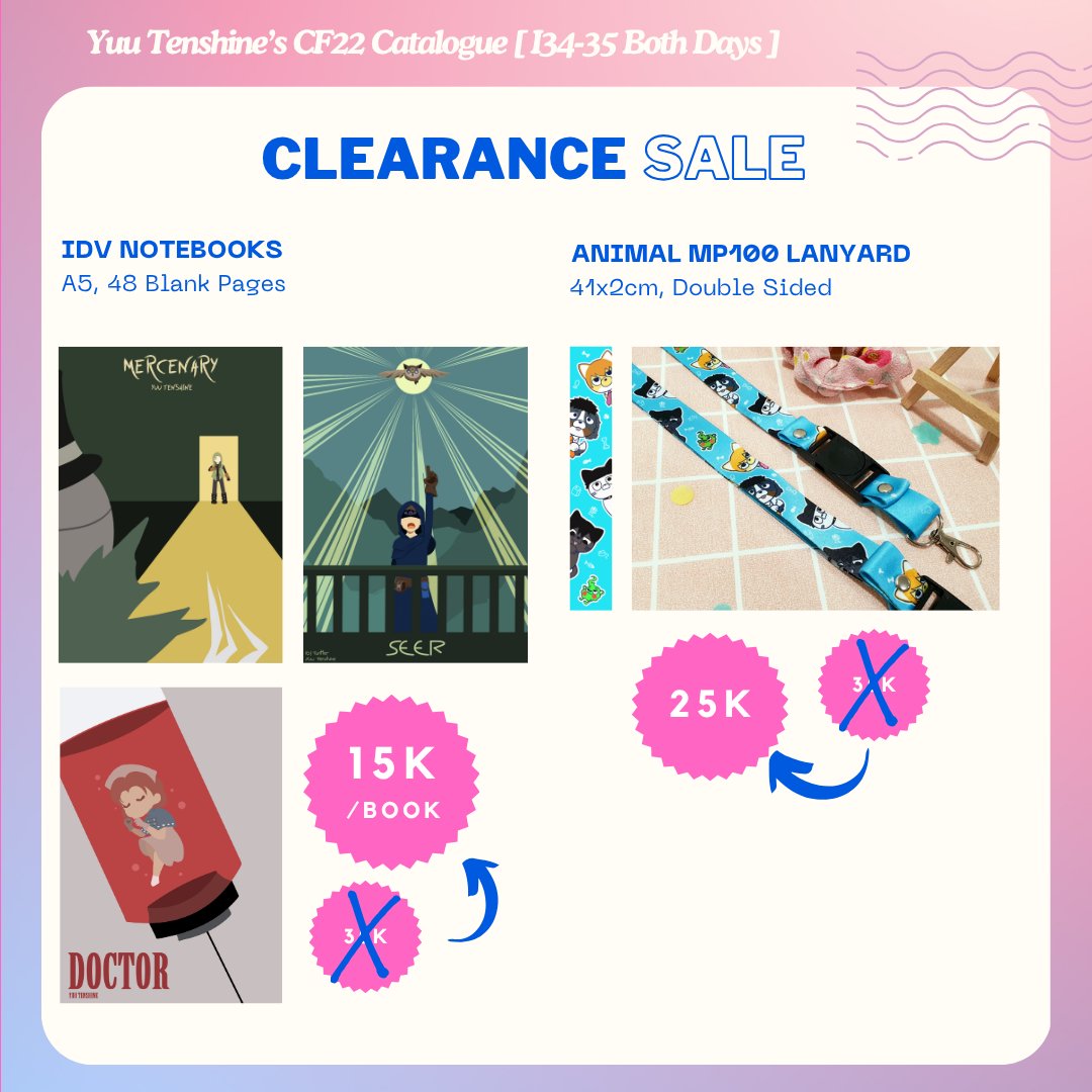 Hii! This is my #CF22Catalogue~ I’ll be boothing both days at i-34-35 with Kakedashi!  

🛍️FGO (Oberon) \ Pokemon (Reguri) \ ALNST (Ivantill) \ MP100 \ IDV   
🛒OTS only!    

Thank you, and I hope to see you there~
[ RTs/likes/and shares are v appreciated❣️]
#CF22 #Comifuro22