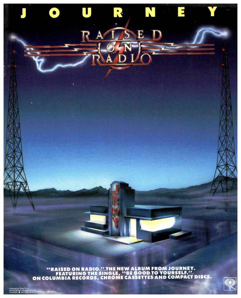 mitchlafon's tweet image. #OnThisDay - April 21st 1986

Journey release pop leaning album, Raised On Radio. It includes classic track: Be Good To Yourself. 

It reached #4 on Billboard’s 200 album chart!