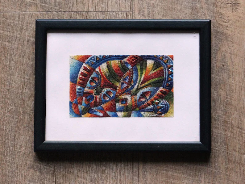 elementsdeco's tweet image. Miniature Original Painting – Tiny Framed Abstract Art with Natural Pigments authenticbyclaire.etsy.com/listing/186581… #handmade #abstractart #framedart