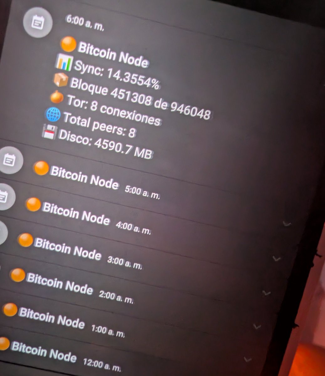 AceptaBitcoin21's tweet photo. Se puede instalar un nodo btc en un movil antiguo ? Estamos experimentando y esperando a la sincornizacion 

Usando thermux si alguien a intentado esto comente https://t.co/9lIw4TS145