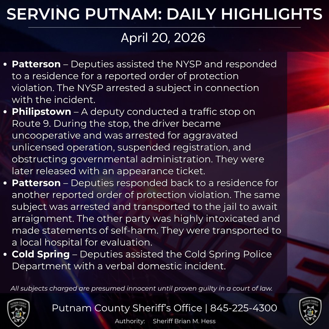 PutnamSheriffNY tweet media