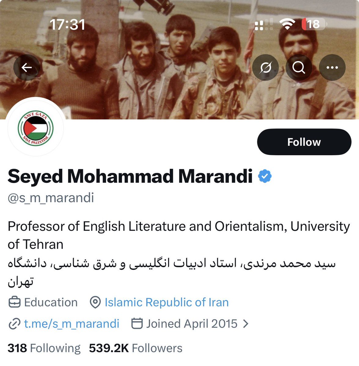 سیاستمدار کارکشته tweet media