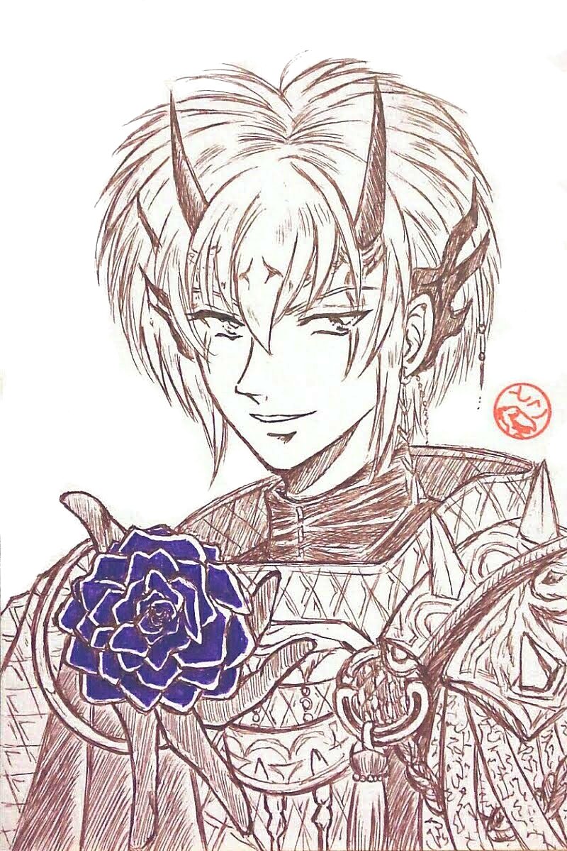 ドウマ様久々やな…昔贈呈用に描いたの懐かしさついでに再掲。この人もver2出てきて良さそうなもんなのにね？
メルティオールとミユキのペアも見てみたいもんだけどwその変態賢者とひと悶着あったアイリーンは、桜も散ったこの時期フツーにバイトしてるってことは
結局また留年決定したってことでおk？