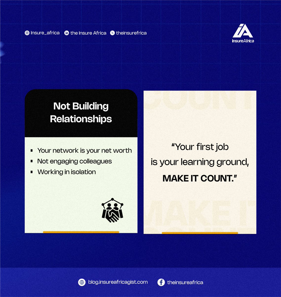 theinsurefrica's tweet image. #CareerTips #FirstJob #GraduateSuccess #WorkplaceSkills #CareerDevelopment #YoungProfessionals #LevelUp #ProfessionalGrowth