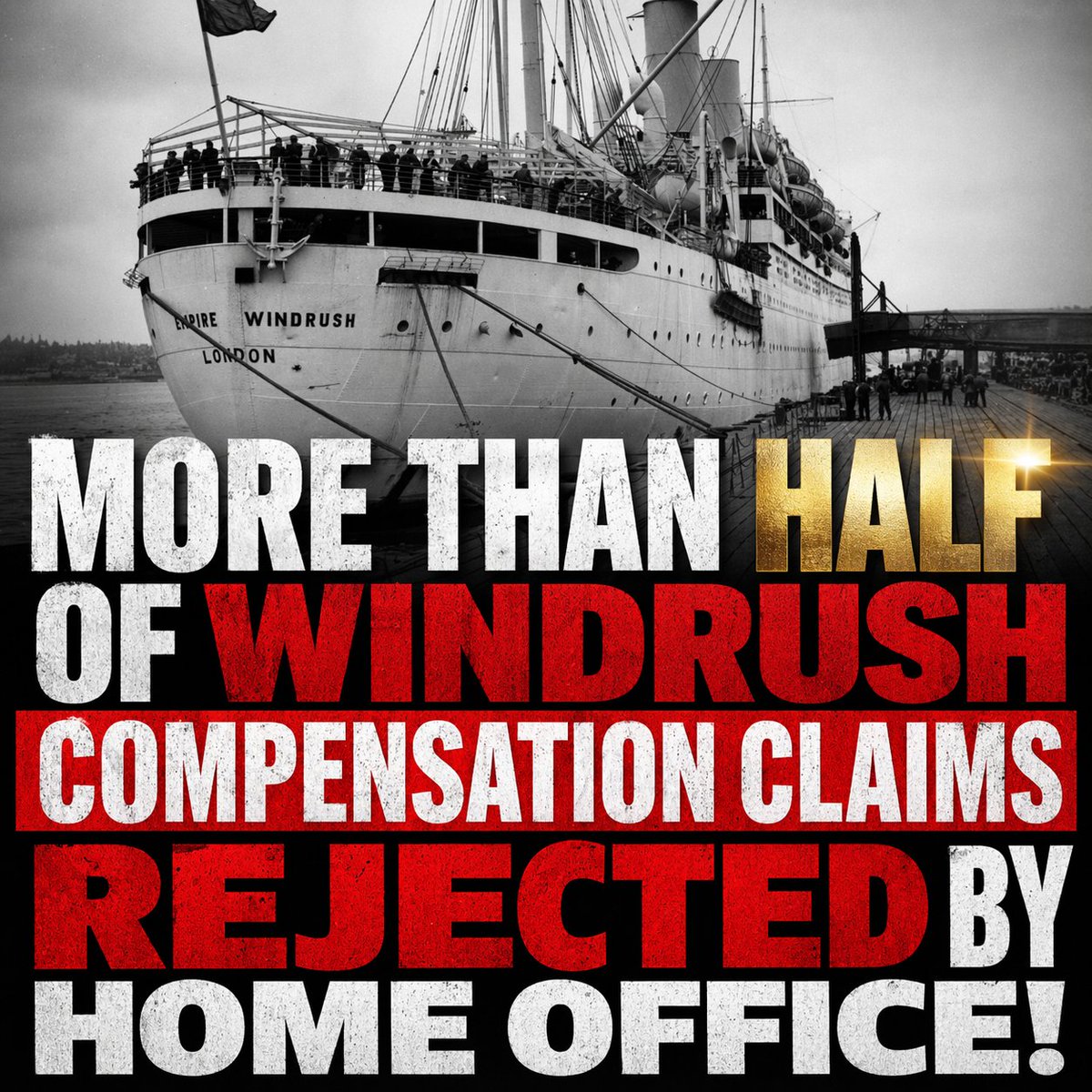 Darren_Fower's tweet image. New analysis by the National Audit Office has shown, the #HomeOffice has refused to pay compensation for more than 1/2 the claims made by victims of the #WindrushScandal!