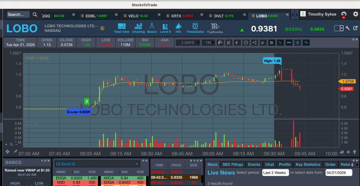 Timothy Sykes tweet media