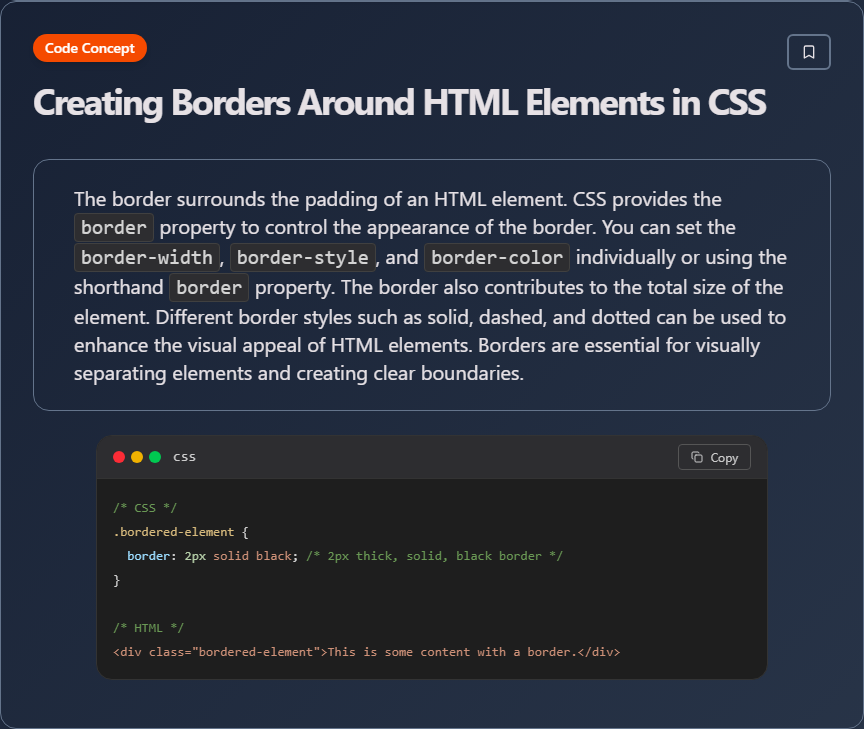 techielearnapp's tweet image. ✨ Creating Borders Around HTML Elements in CSS

#HTML #CSS #WebDesign #Frontend #100DaysOfCode #DevLife
