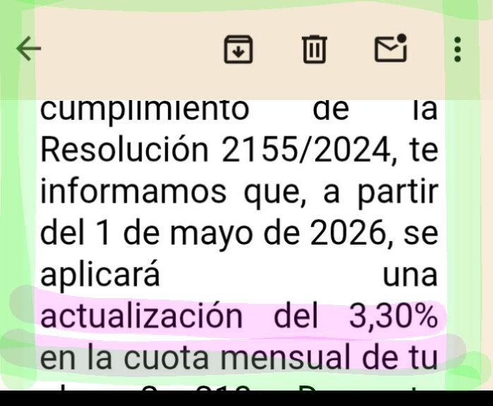 OSDE aumenta 3.30% la cuota. 
Todos los meses la misma historia, pero los sueldos y las jubilaciones están por debajo. 
Que gobierno tan divinamente desastroso.