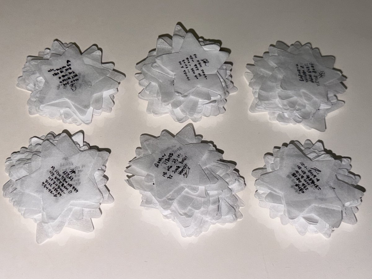 Yaong45's tweet image. ☆∴｡*위시 앙콘 컨페티 나눔･ *ﾟ｡ *

6set(손글씨+하트+별+오드투러브 향기 컨페티) 10명 

🪽#rt +#Follow 
🪽당발 5/5
📍반택/끼택 비용 당첨자 부담