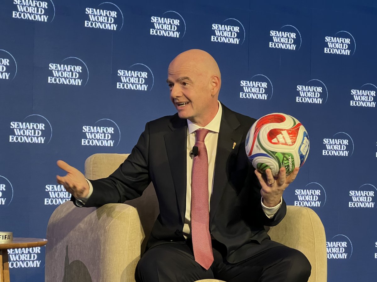 nusacc's tweet photo. NUSACC was pleased to support the 2026 Semafor World Economy conference in Washington DC.  The gathering brought together a dynamic group of founders, investors, operators, and policy innovators.

Below: @FIFAcom President Gianni Infantino takes the stage to discuss the upcoming World Cup, to be held in North America. ⚽🏆

#Semafor #WorldEconomy #WashingtonDC #GlobalEconomy #Leadership #Innovation #Entrepreneurship #Investors #Policy #Networking #FIFA #WorldCup2026 #SportsBusiness #GlobalEvents #EconomicDevelopment #NUSACC #PublicPrivatePartnerships #FutureOfWork