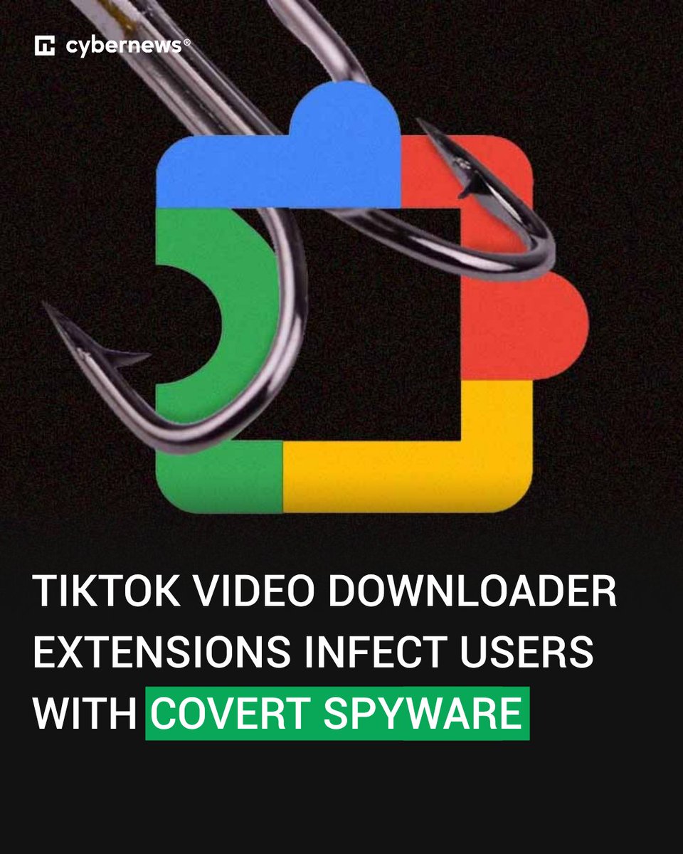 Cybernews's tweet image. They are secretly spying on users and profiling them. Learn more: cnews.link/malicious-tikt…

#Chrome #privacy #cybersecurity