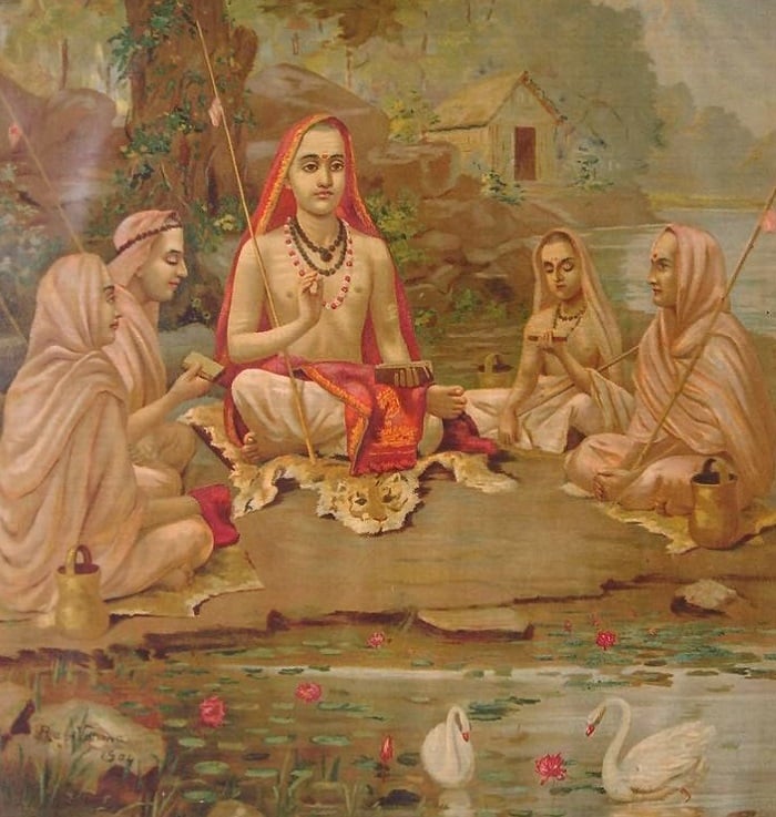Immondip's tweet photo. On the occasion of the Jayanti of Jagadguru #AdiShankaracharya, paying tribute to the great spiritual reformer who reshaped Sanatan Dharma

 His extraordinary creations such as #BhajaGovindam and #SaundaryaLahari continue to guide us toward the Divine and fill us with pride https://t.co/slZE6SdO1b