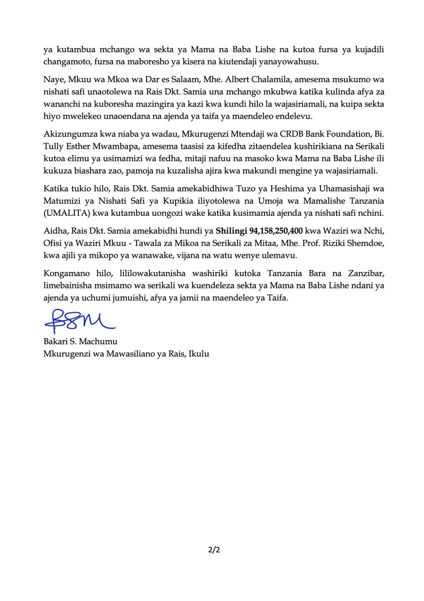 ikulu_Tanzania tweet media