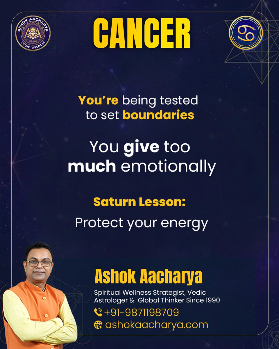 AshokAchaarya's tweet image. Every delay, every challenge, every lesson—it’s all shaping the strongest version of you.

👉WhatsApp Number.. +91-9871198709

👉Website – ashokaacharya.com

#SaturnLessons #ZodiacSigns #AstrologyInsights #SpiritualGrowth #SelfAwareness
