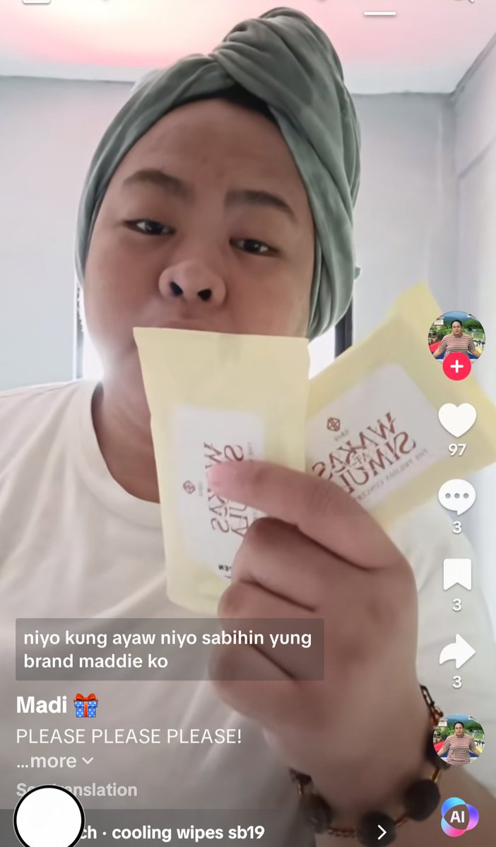 Kur0Ann's tweet photo. Ofifi! Nag mamaka-awa na sila
Sabihin mo na daw yung brand nung wipes or gawin nyo na rin merch.. basta need pa nila ng madame
@SB19Official #SB19
#WaSFinale #SB19WaS https://t.co/DLhrsiy3RC
