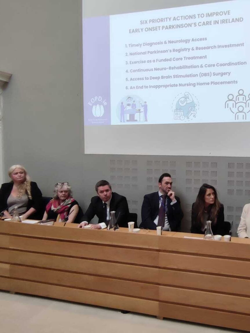 paulmurphy_TD's tweet image. Very glad to host Early Onset Parkinson's Disease Ireland (@eopdIE) in the Dáil today. I will be pushing for investment in deep brain stimulation surgery as well as supports for high impact exercise and a cost of disability payment.

You can see more here: eopd.ie