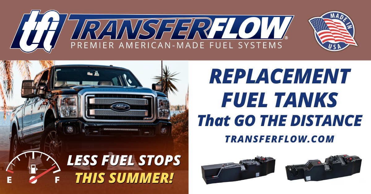 transferflow's tweet image. Boost your Ford gas or diesel pickup's fuel capacity with a 58-gallon high-capacity replacement tank! Perfect for long trips or everyday driving, these tanks maximize your range. Say goodbye to frequent fuel stops and hello to enhanced performance!
#TransferFlow #FuelTanks