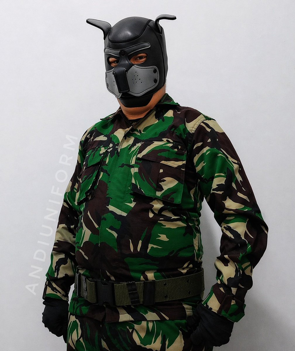 AndiUniform's tweet photo. Woof in camo 😏 https://t.co/qwYI7Feo0r