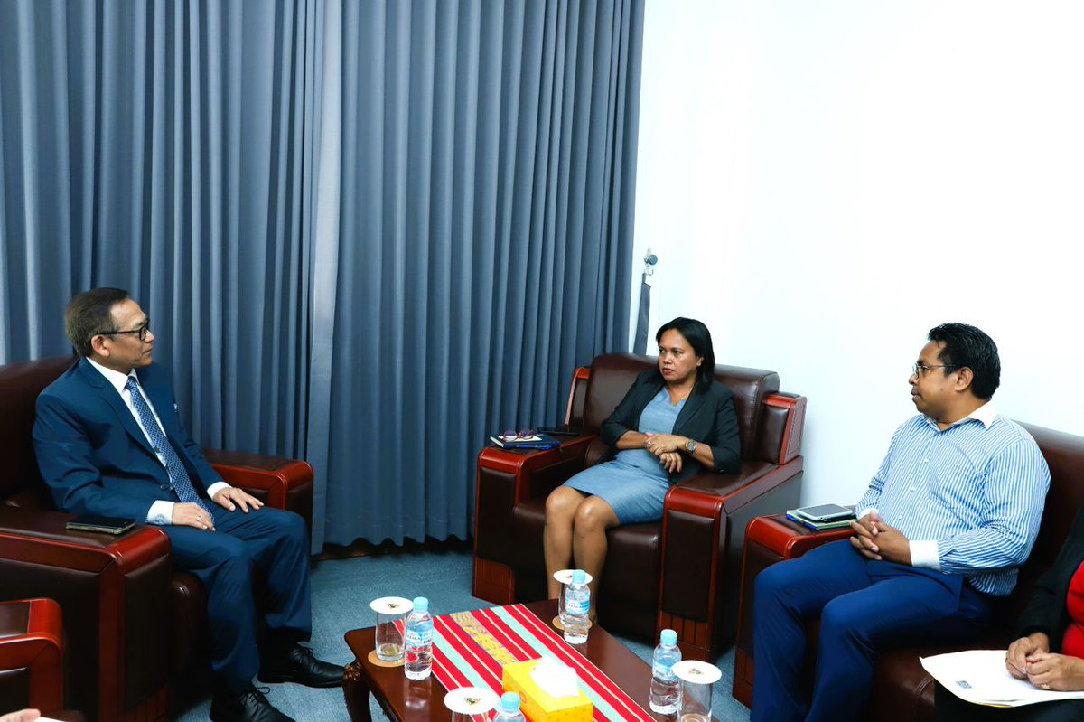 Honored to hand over copies of my credentials today to DGACP Ms. Josefina Carla Pompeia Tilman. Grateful for the warm welcome and reaffirmation of the strong, friendly ties between India &amp; Timor-Leste.
<a href="/MEAIndia/">Randhir Jaiswal</a> <a href="/PMOIndia/">PMO India</a> <a href="/mygovindia/">MyGovIndia</a> <a href="/PIB_India/">PIB India</a> <a href="/narendramodi/">Narendra Modi</a> <a href="/AIRNewsHindi/">आकाशवाणी समाचार</a>