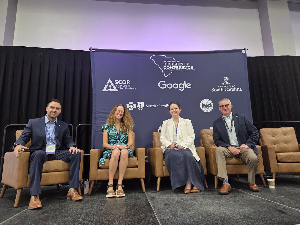 tmcewen79's tweet image. At the SC Resilience conference this week in Florence.
Had the opportunity to speak on @floodcoalition work in #SouthCarolina and moderate multiple panels.
This morning we hosted a session with upstate SC &amp;amp; WNC friends discussing how to build #resilience into #Helene recovery