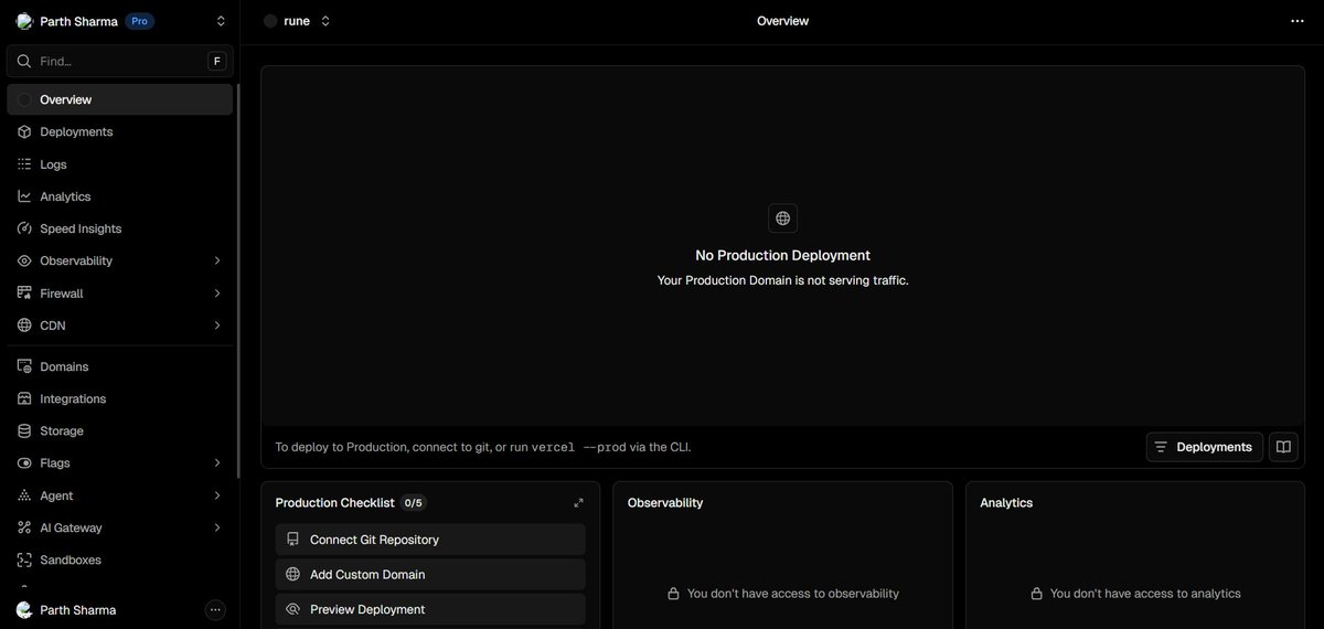 Ksparth12's tweet image. Was wondering why my @vercel dashboard was acting up... turns out there's a major platform outage AND a security breach. 🚨

If you have any environment variables that weren't explicitly marked as "sensitive," they might be compromised. Rotate your keys now! 🔑🛡️ #webdev